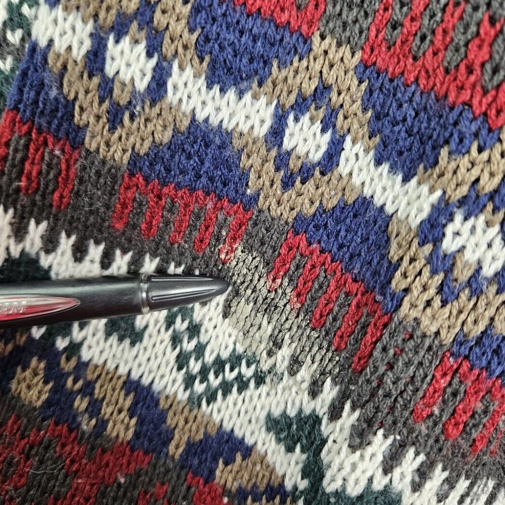 Great Canadian Rugged Wear Pattern Knit Sweater Women's Size L Long Sleeve - Picture 3 of 10